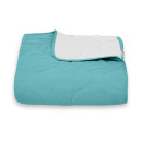 Покривало стьогане хвиля Sparta 45 бірюзовий 150х220 см