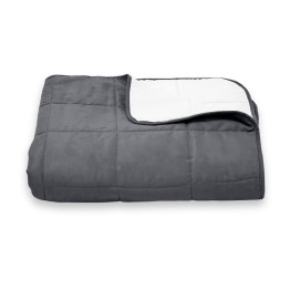 Покрывало стеганое квадрат Sparta 22 темно-серое 130x240 см