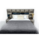 Покрывало стеганое квадрат Sparta 22 темно-серое 130x240 см