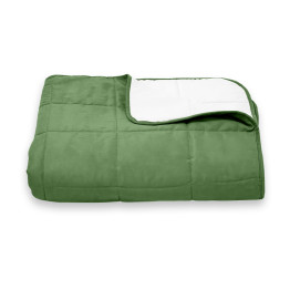 Покривало стьогане квадрат Sparta 41 смарагдове 240х260 см