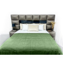 Покривало стьогане квадрат Sparta 41 смарагдове 240х260 см