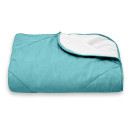 Покривало стьогане лабіринт Sparta 45 бірюзовий 150х220 см