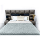 Покривало стьогане мозаїка Sparta 15 блакитно-сіре 220х240 см