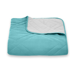 Покрывало стеганое мозаика Sparta 45 бирюзовый 200x220 см