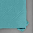 Покривало стьогане мозаїка Sparta 45 бірюзовий 150х220 см