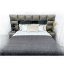 Покрывало стеганое полоса Sparta 22 темно-серое 150х220 см