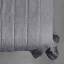 Покрывало стеганое полоса Sparta 22 темно-серое 150х220 см