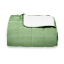 Покрывало стеганое полоса Sparta 41 изумрудное 220х220 см