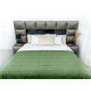 Покрывало стеганое полоса Sparta 41 изумрудное 220х220 см