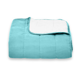 Покрывало стеганое полоса Sparta 45 бирюзовый 160x220 см