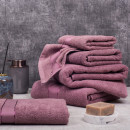 Рушник лазневий 1057 махровий 70х140 см (бордюр САТИН) фуксія 18-1705