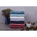 Полотенце для лица 1113 махровое 50х100 см (бордюр CHESS) темно-серый Gri 2