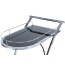 Стол Haris SM125 Black/Chrome
