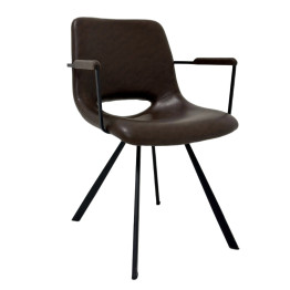 Стілець City TM625 / 2 Dark brown