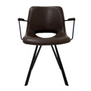 Стілець City TM625 / 2 Dark brown