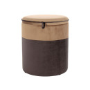 Пуф Aram T125 Lightbrown / Darkbrown