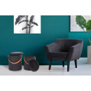 Набір пуфів Chest T125 / 2 Black / Brown