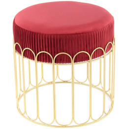 Табурет Drum T425 Bordeaux / Gold
