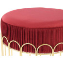 Табурет Drum T425 Bordeaux / Gold