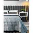 Покривало Double face rombus Grey/Indian Teal 210x220 см