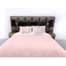 Покривало стьогане черепиця Barkhat 215 рожеве 220x220 см