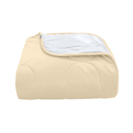 Покривало стьогане еліпс Barkhat 157 бежеве 240x240 см