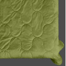 Покривало стьогане еліпс Barkhat 231 зелене 240x240 см