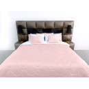 Покривало стьогане хвиля Barkhat 215 рожеве 220x240 см