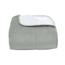 Покрывало стеганое квадрат Barkhat 129 серебряное 200x220 см