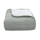 Покрывало стеганое полоса Barkhat 129 серебряное 130x240 см