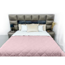 Покривало стьогане ромб Sparta 24 світло-рожеве 240х240 см