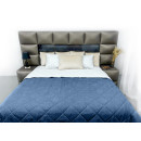 Покривало стьогане ромб Sparta 46 синій 220х240 см