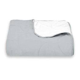 Покрывало стеганое черепица Sparta 11 серое 220х220 см