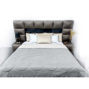 Покрывало стеганое черепица Sparta 11 серое 220х220 см