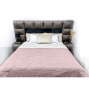 Покривало стьогане черепиця Sparta 24 світло-рожеве 200x220 см