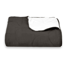 Покривало стьогане черепиця Sparta 39 темно-коричневе 220х220 см