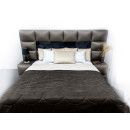 Покривало стьогане черепиця Sparta 39 темно-коричневе 220х220 см