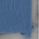 Покрывало стеганое черепица Sparta 46 синий 200x220 см