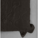 Покривало стьогане хвиля Sparta 39 темно-коричневе 220х220 см