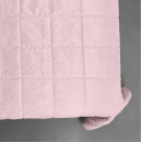 Покривало стьогане квадрат Sparta 24 світло-рожеве 200x220 см