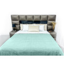 Покрывало стеганое квадрат Sparta 44 сияющий голубой 220х240 см