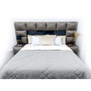 Покрывало стеганое лабиринт Sparta 11 серое 220х220 см