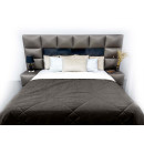 Покрывало стеганое лабиринт Sparta 39 темно-коричневое 220х240 см