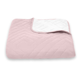Покривало стьогане піраміда Sparta 24 світло-рожеве 200x220 см