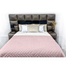 Покривало стьогане піраміда Sparta 24 світло-рожеве 200x220 см