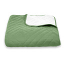 Покрывало стеганое пирамида Sparta 41 изумрудное 240х240 см