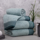 Рушник лазневий 1110 махровий 70х140 см (бордюр ГАРМОШКА жаккард) ментол 07036