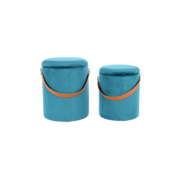 Набір пуфів Chest T125 / 2 Petrol / Brown