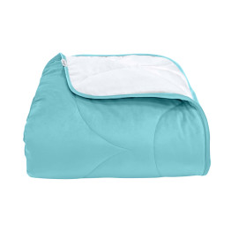 Покрывало стеганое черепица Barkhat 131 бирюзовый 240x240 см