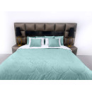 Покрывало стеганое черепица Barkhat 224 голубое 220x220 см